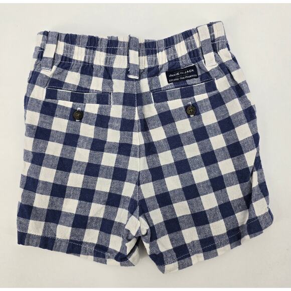 Janie and Jack Baby Boy Navy Gingham Shorts – Size 6-12 Months - Picture 4 of 4